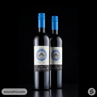 AI-Generated packaging for Bordeaux wine bottle in the Alcoholic Beverages industry