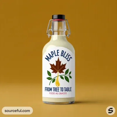 AI-Generated packaging for Swing top bottle in the Food and Snacks industry