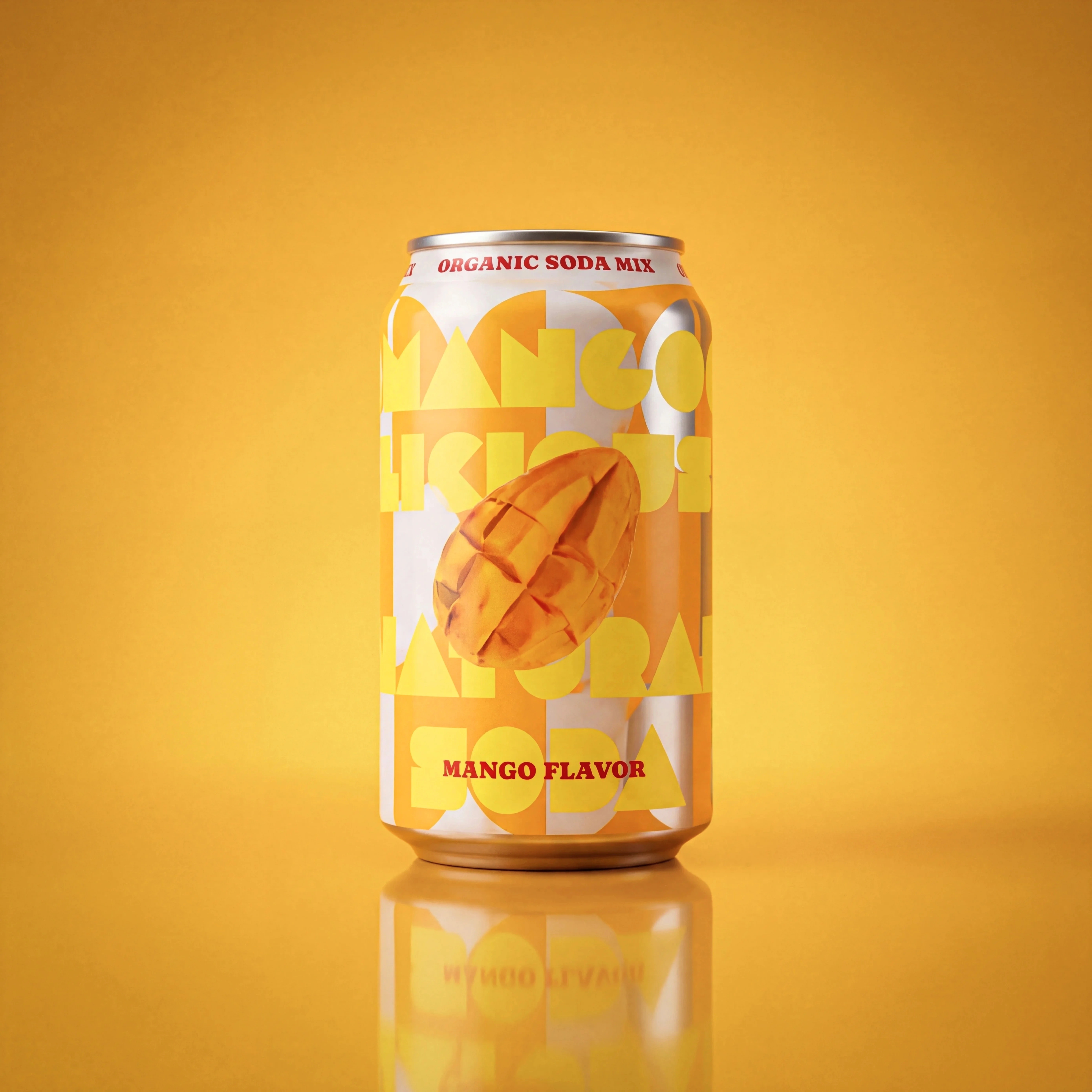 Mango Soda Can public scene for How to Keep Products Consistent in AI Images