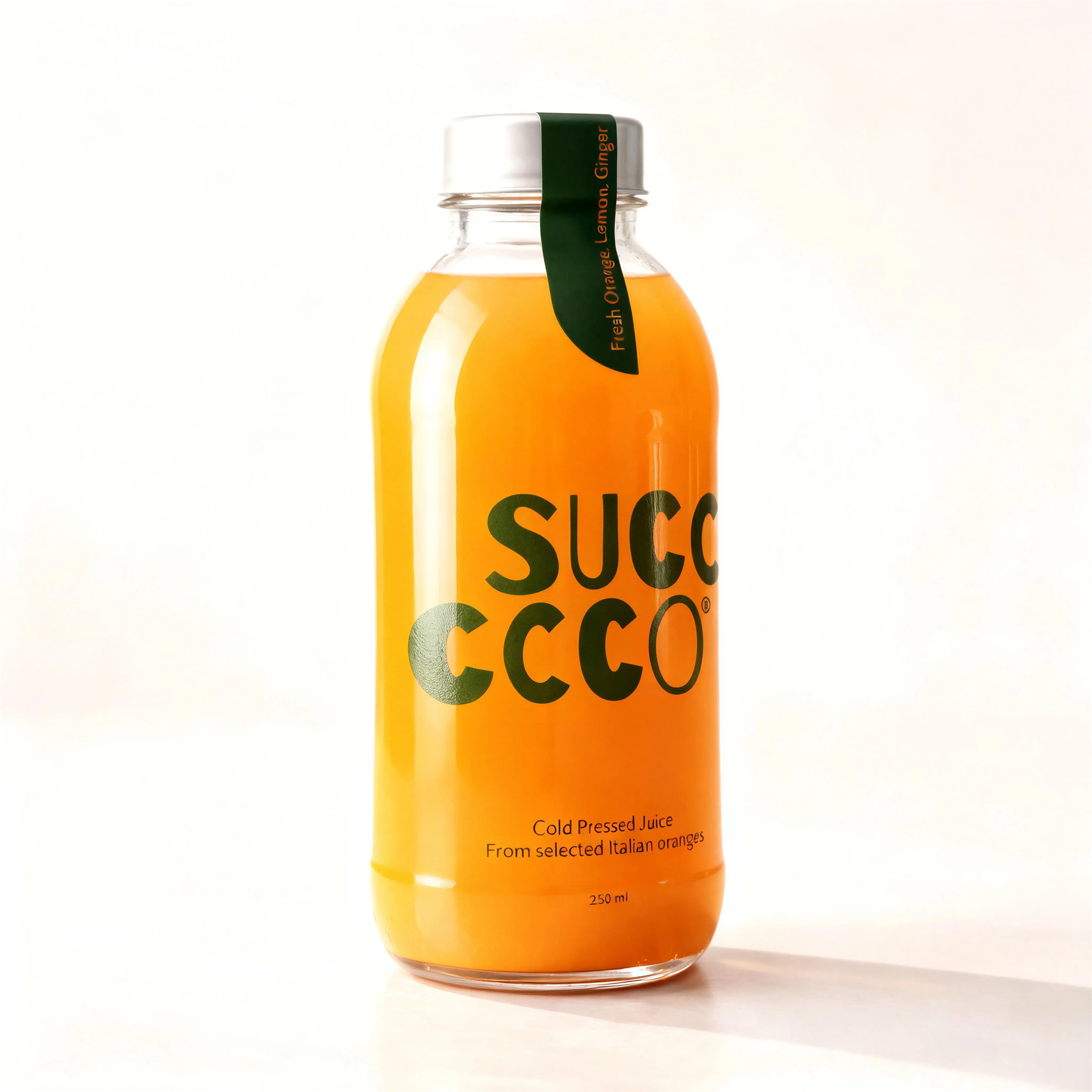 Minimal Juice Bottle public scene for Product-on-White Photography