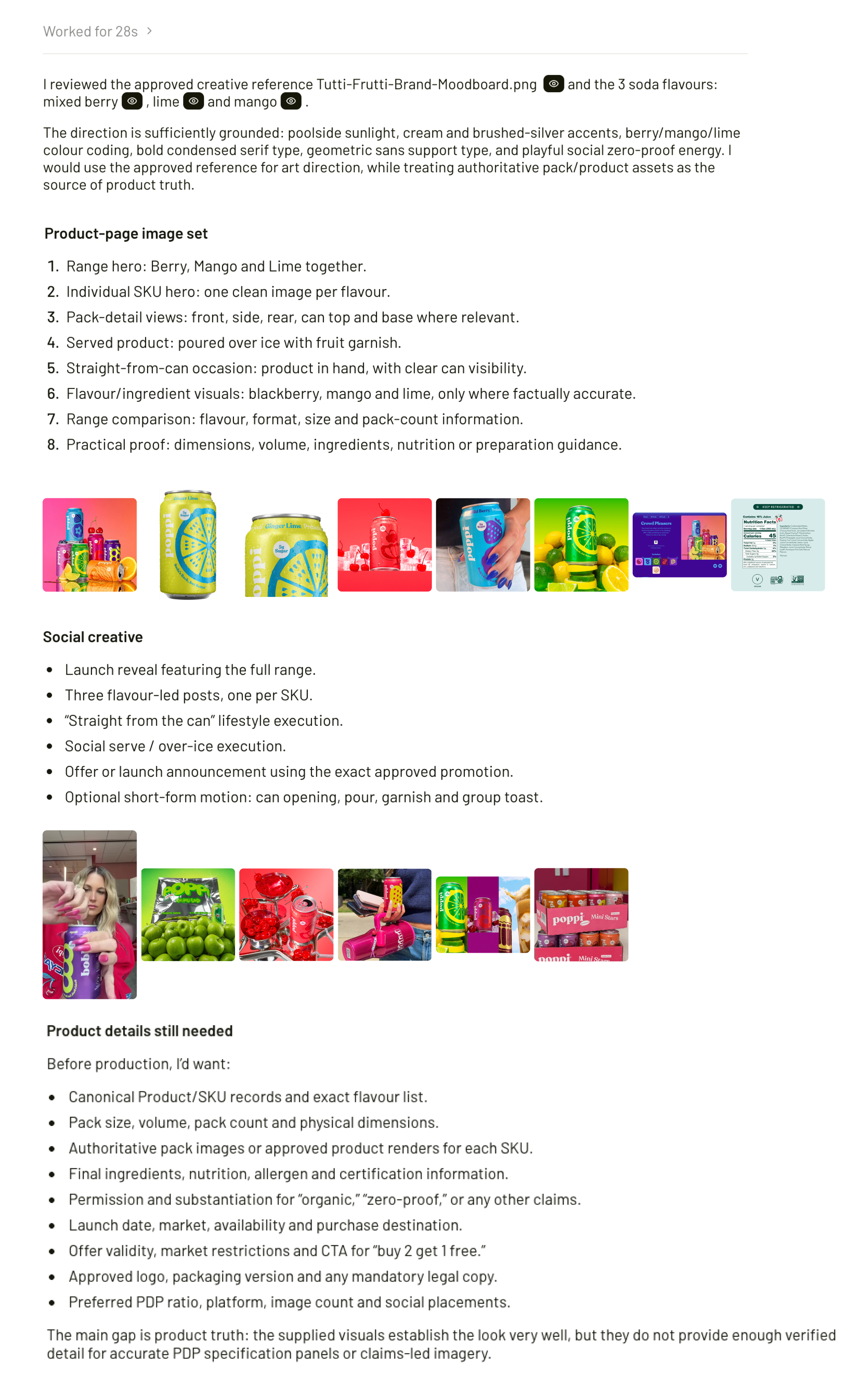 SuperAgent launch plan with reference review, creative direction and suggested product-page and social assets