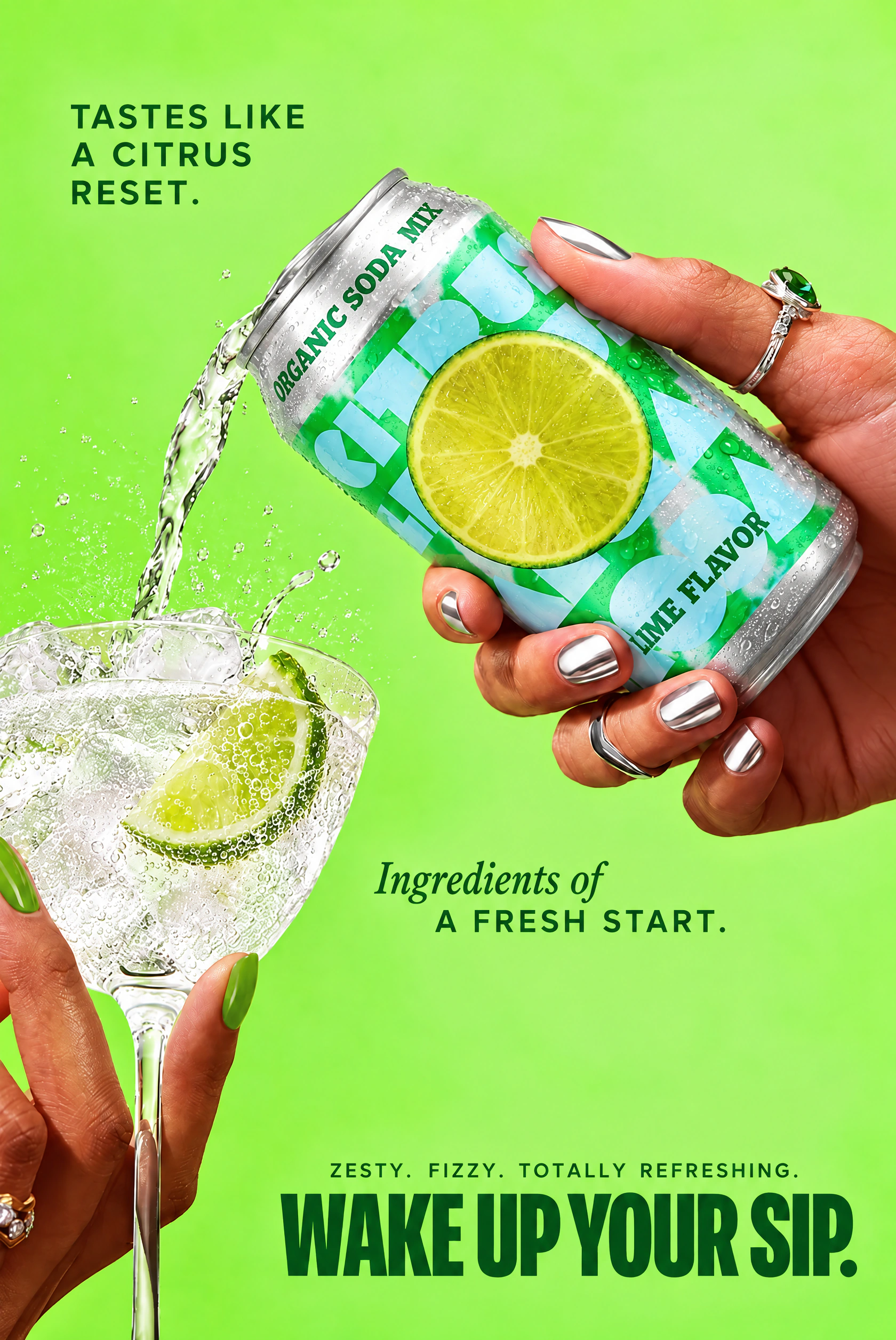 Lime flavour carousel panel