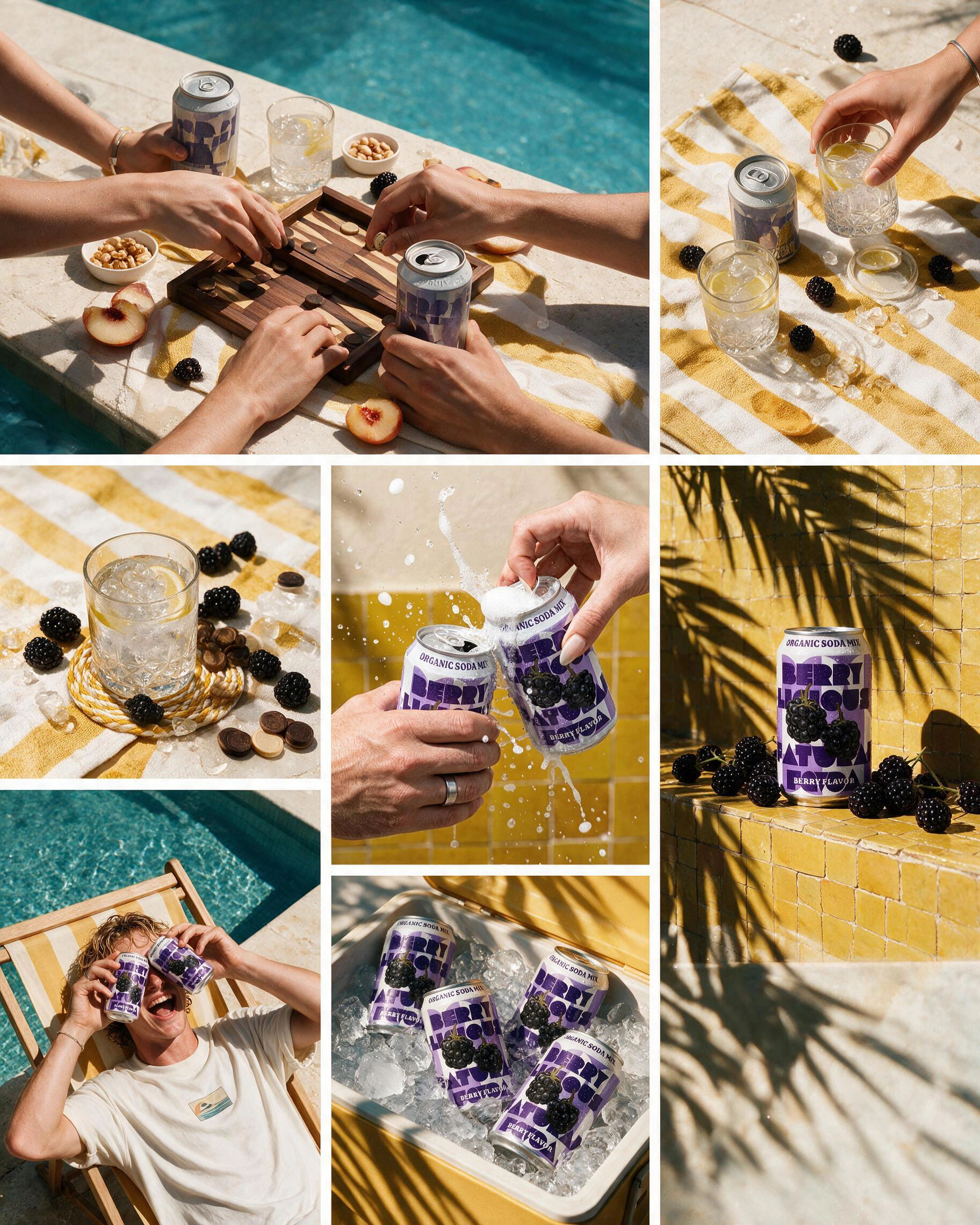 Moodboard reference: mixed berry campaign collage