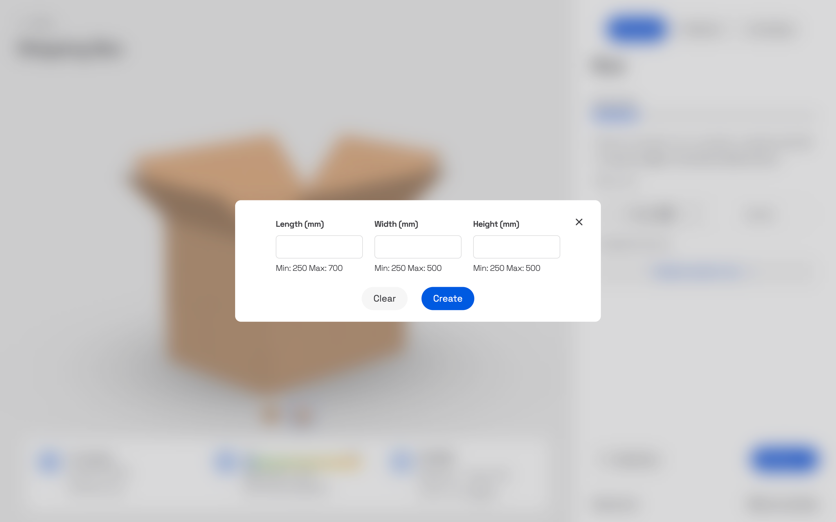 Creating right-sized packaging online