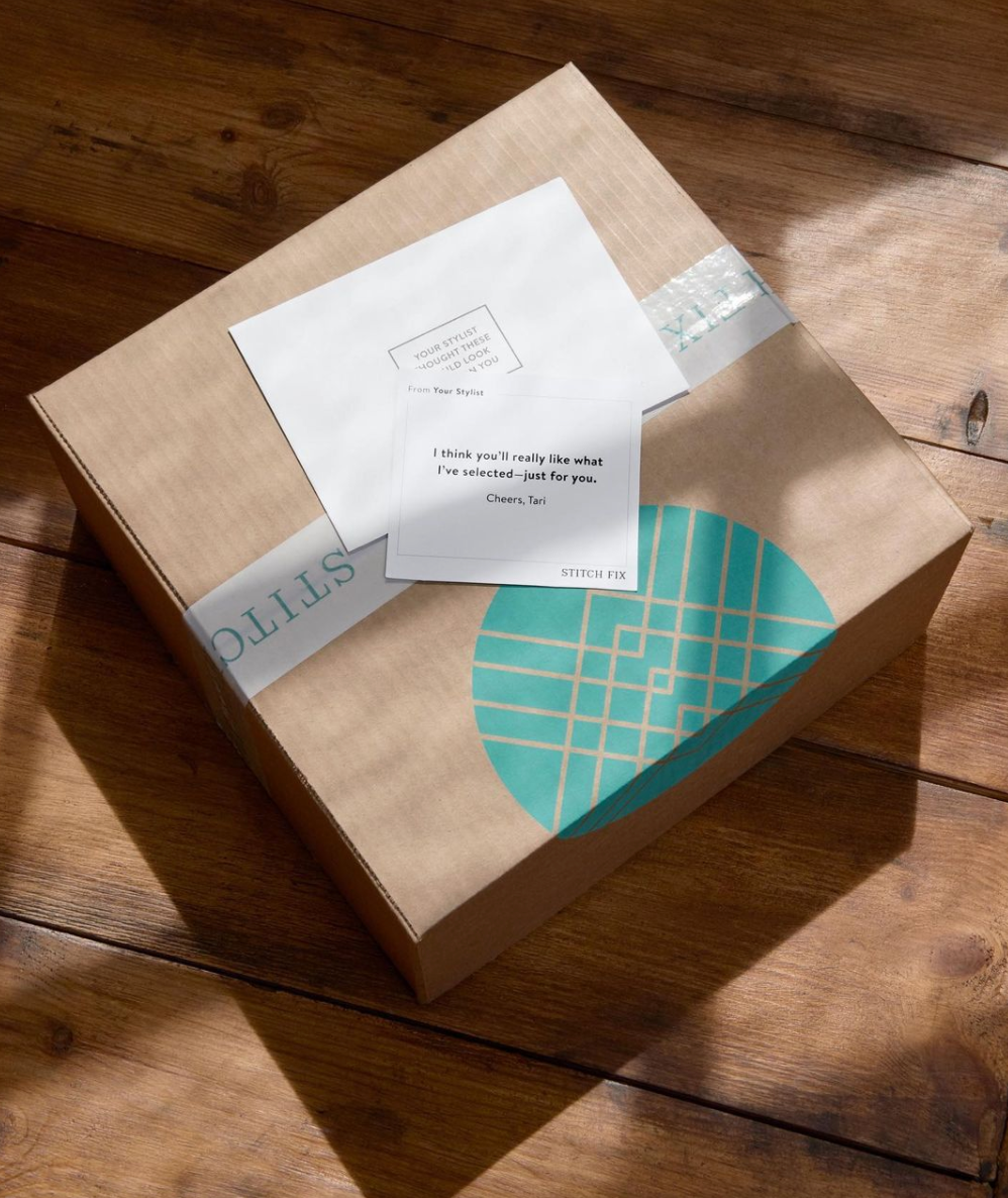 Stitch Fix branded packaging example