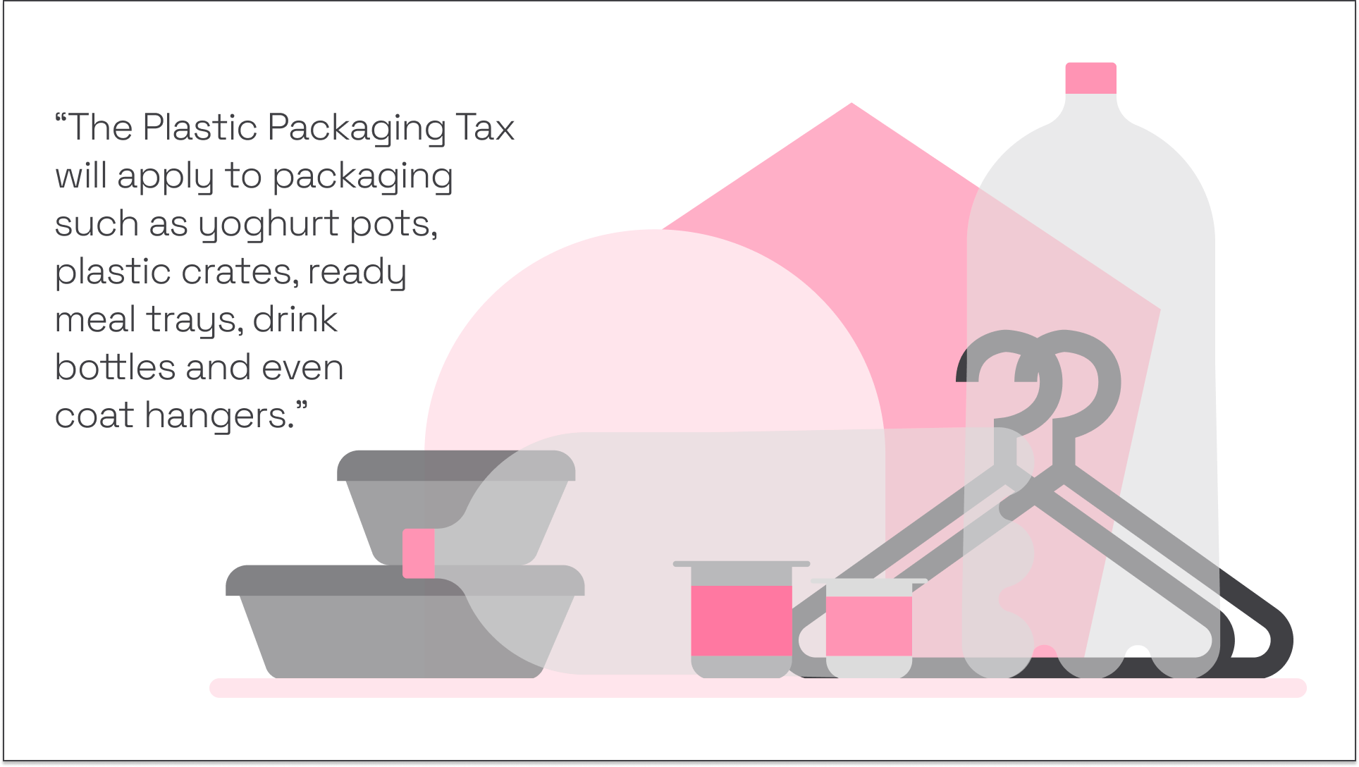Plastic packaging tax illustration