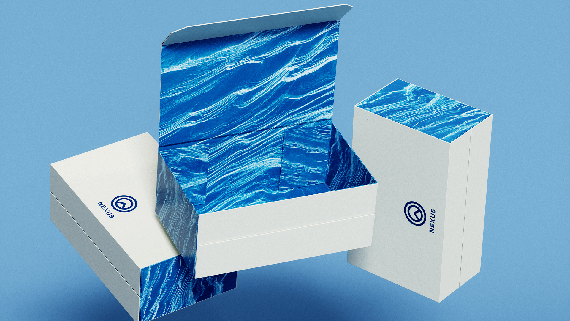 Clamshell rigid box