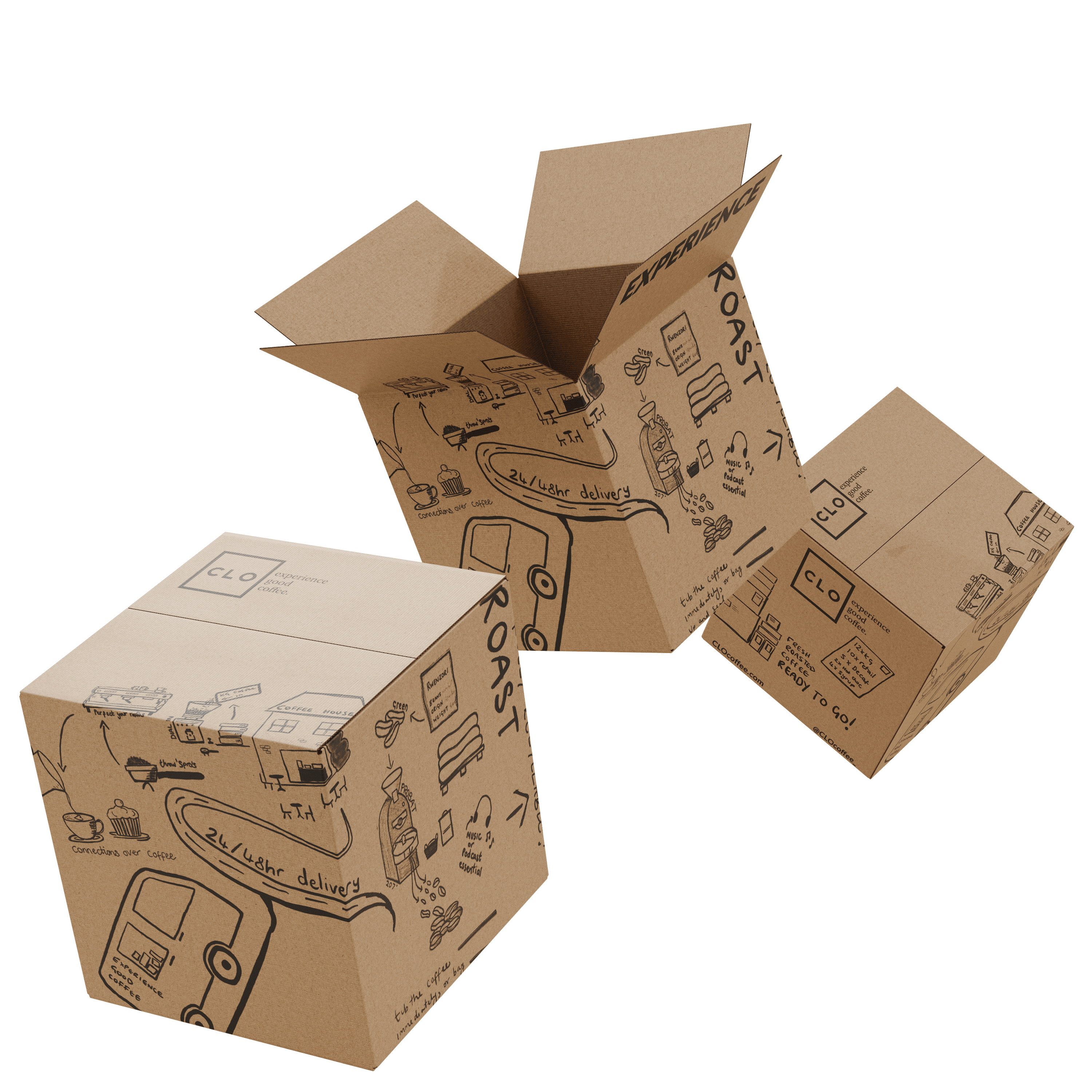 Custom corrugated cardboard shipping boxes
