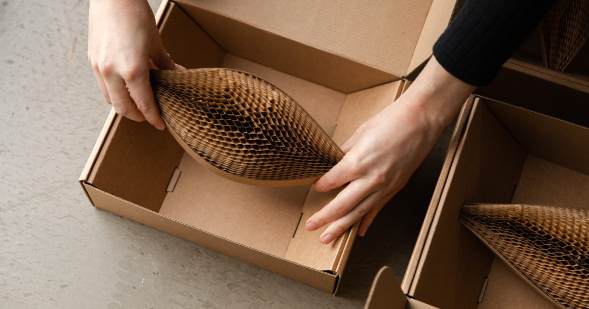 Products wrapped in Flexi-Hex packaging